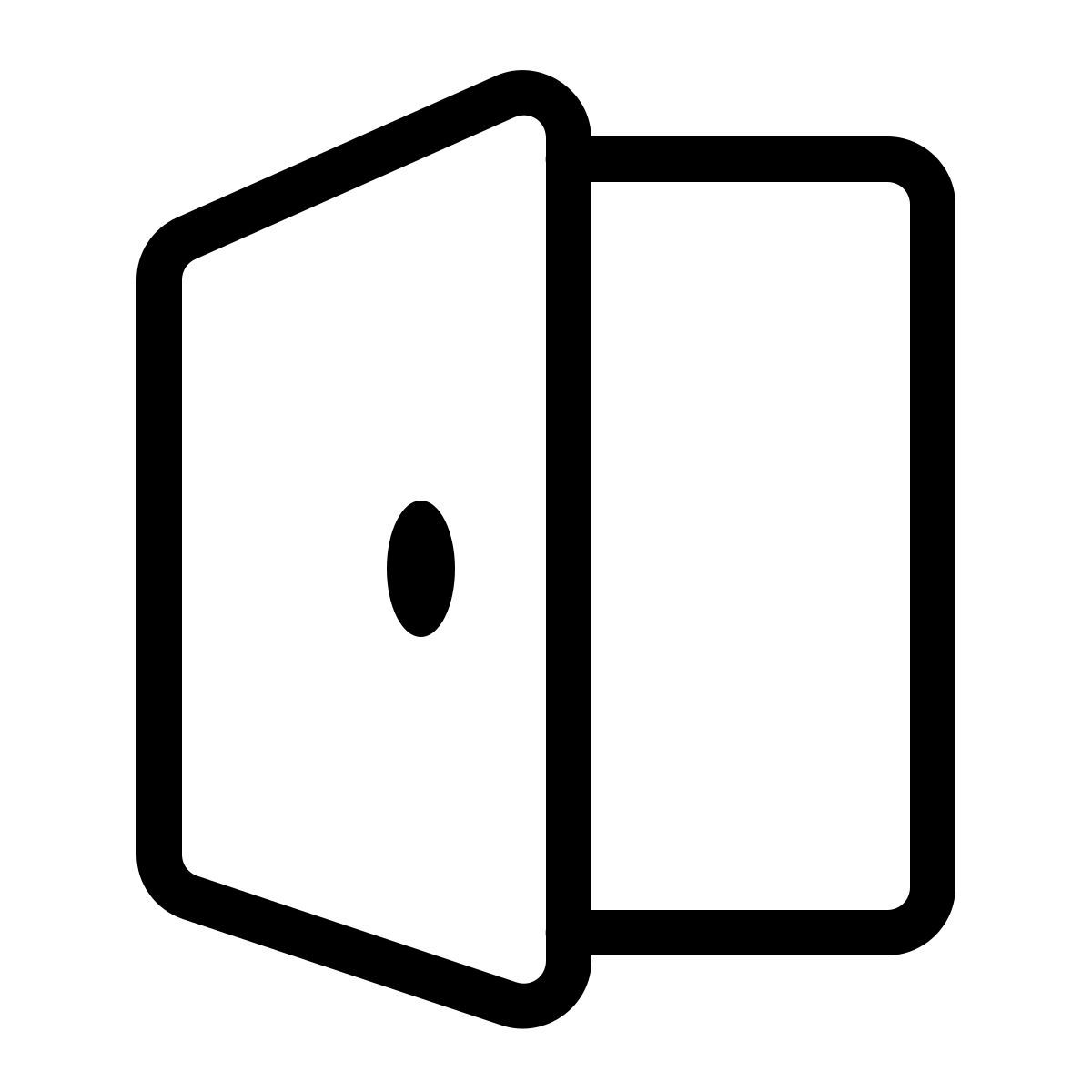 forma thin style puerta abierta icon