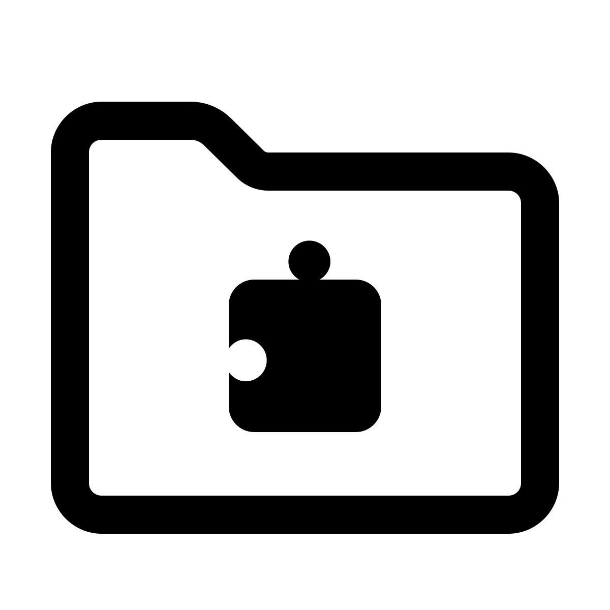 forma thin style extensions folder icon