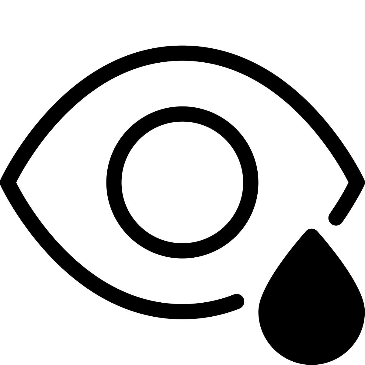 forma thin style enfermedad ocular icon