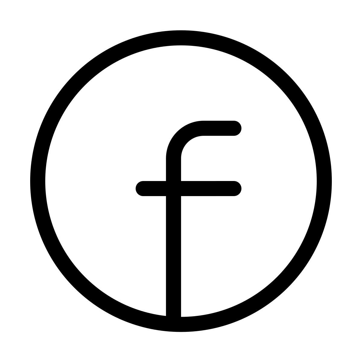 forma thin style facebook icon