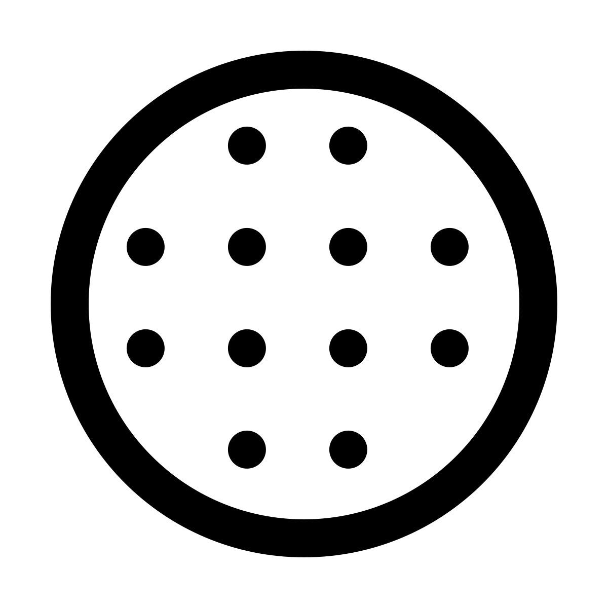 forma thin style filled circle icon