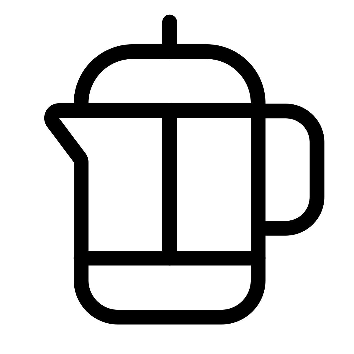 forma thin style pressa francese icon