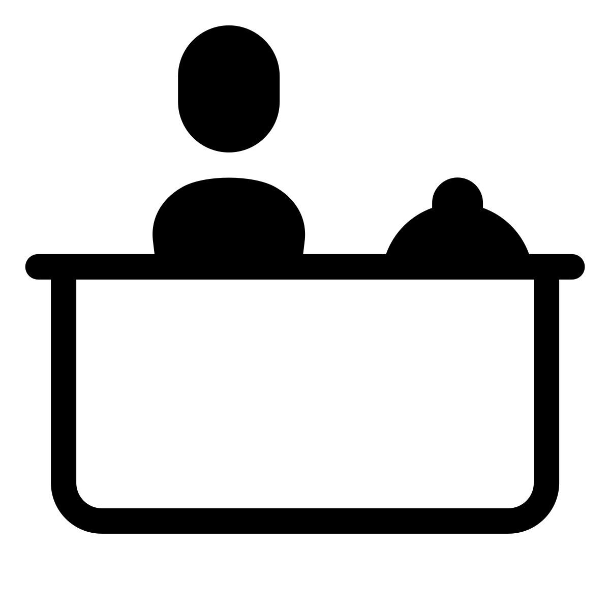 forma thin style front desk icon