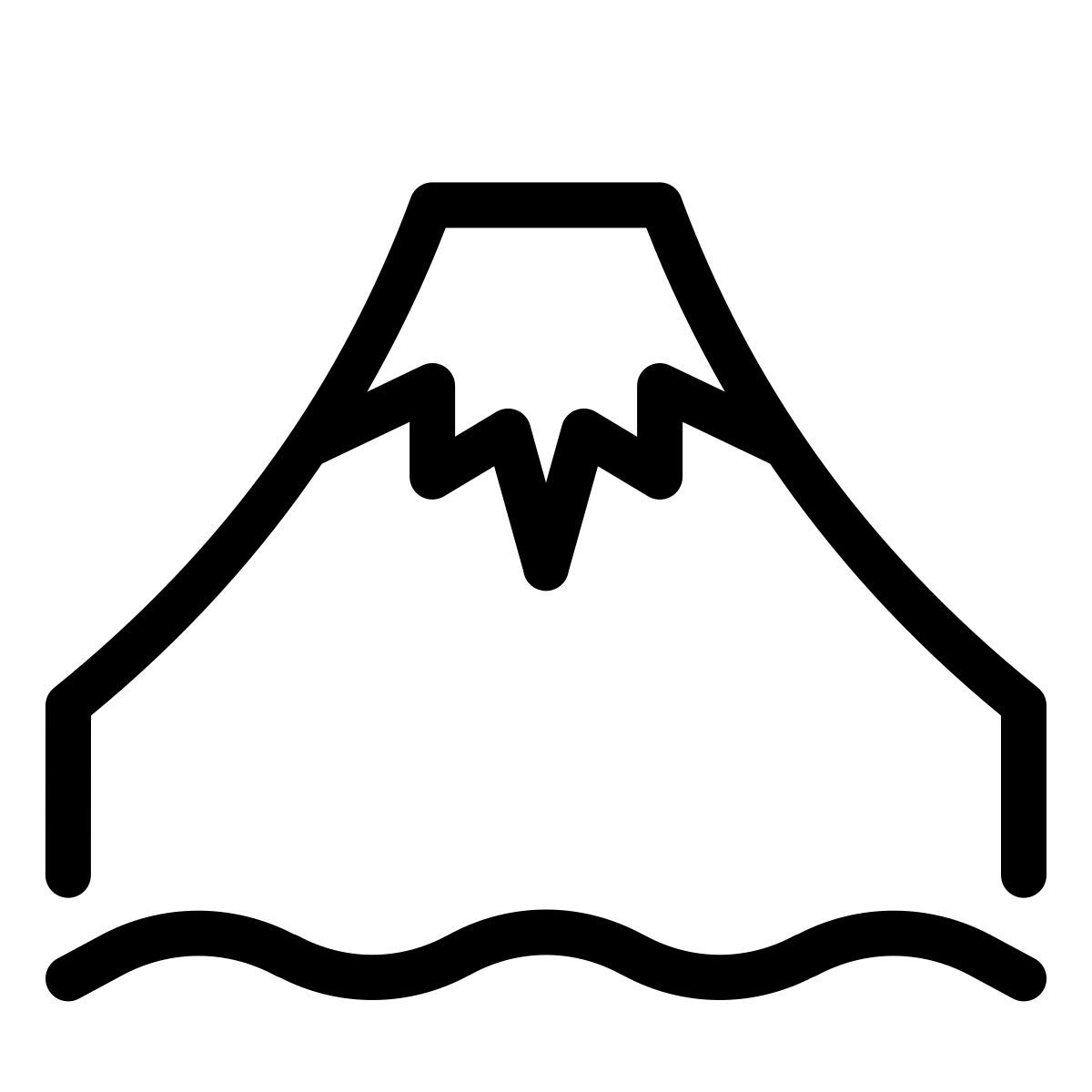 forma thin style 후지 화산 icon