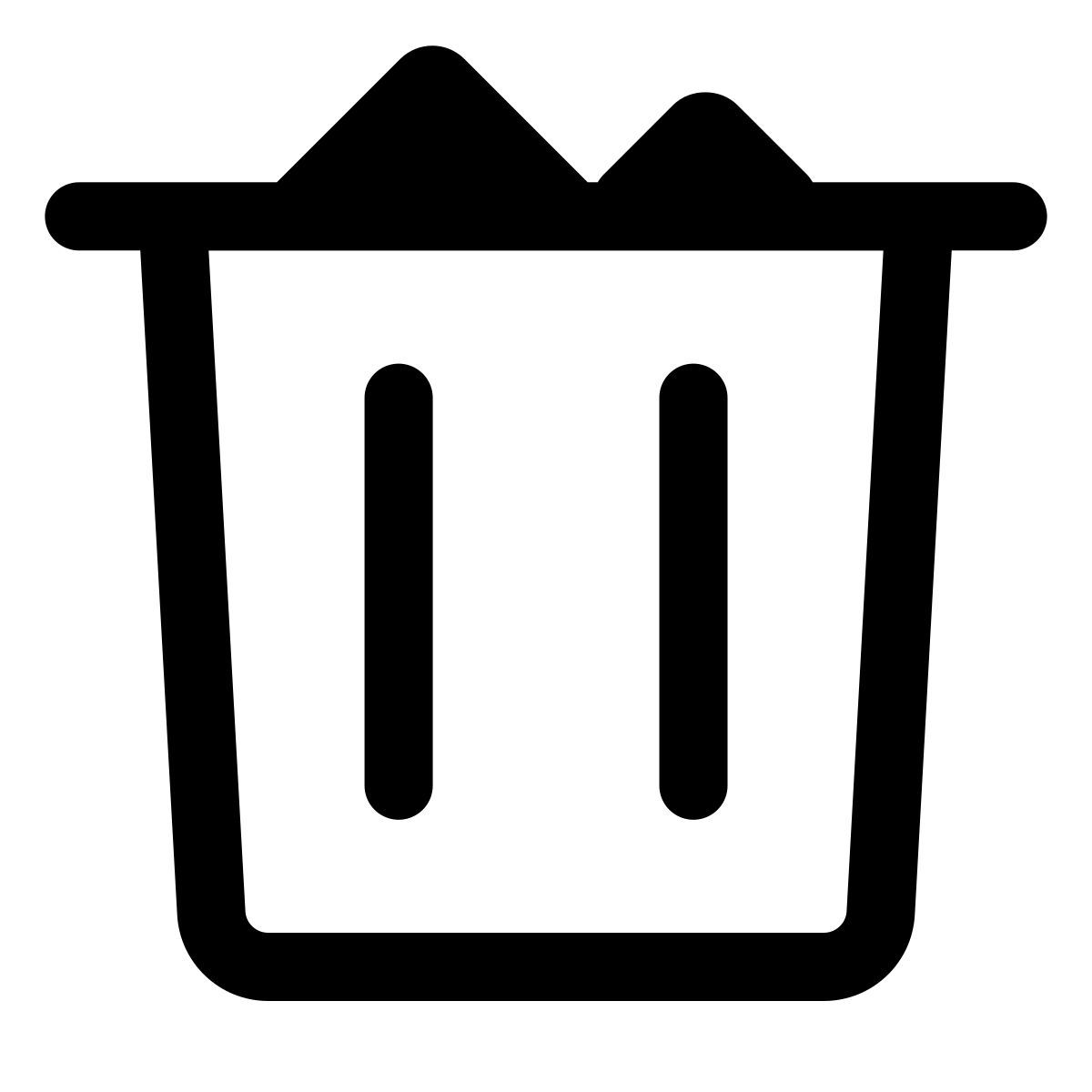 forma thin style full trash icon