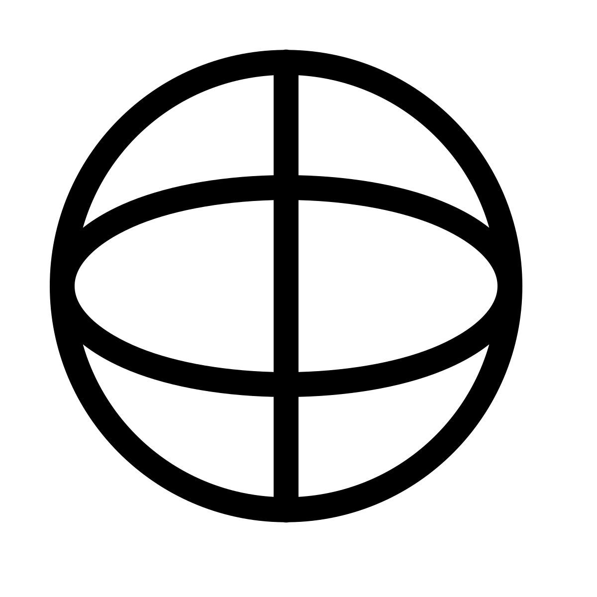 forma thin style globo icon