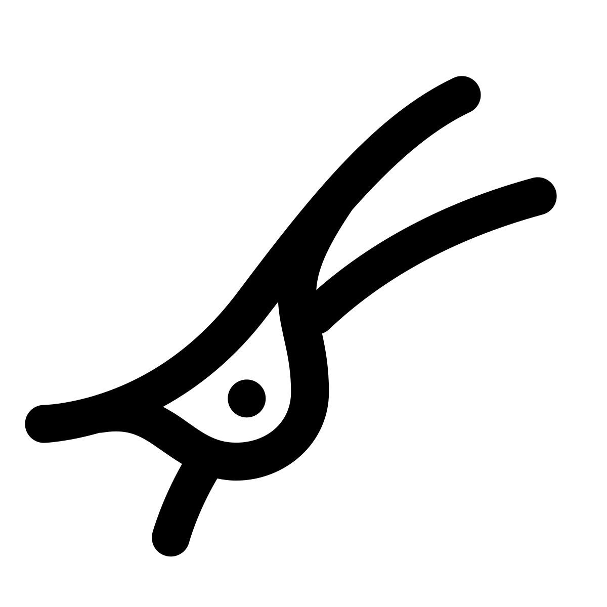 forma thin style clip para el cabello icon