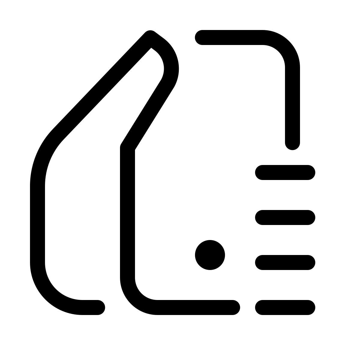 forma thin style mano con teléfono inteligente icon