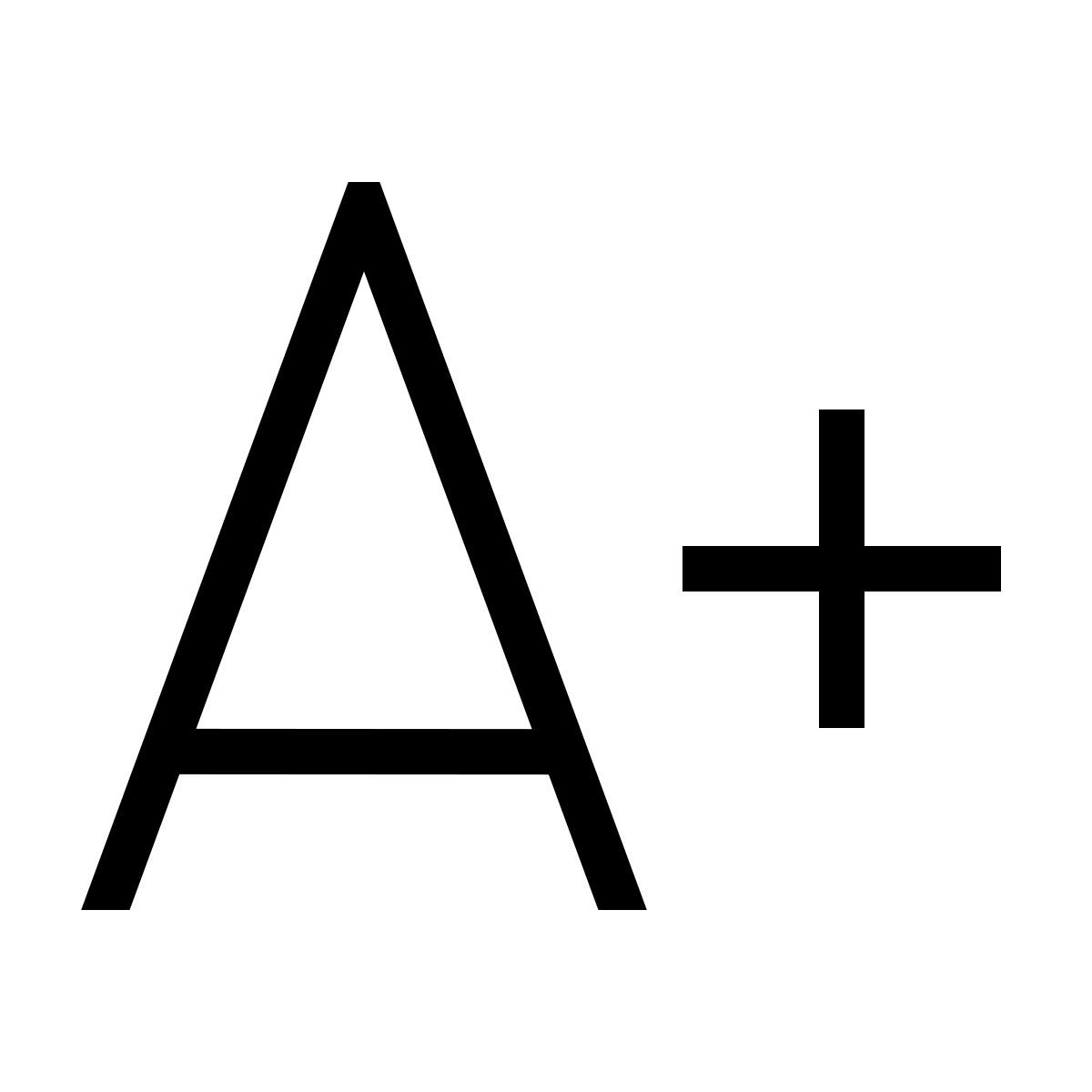 forma thin style 글꼴 증가 icon