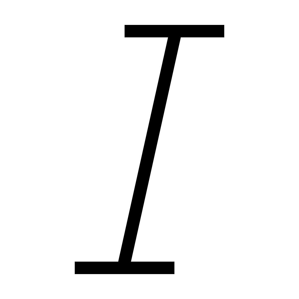 forma thin style 이탤릭체 icon