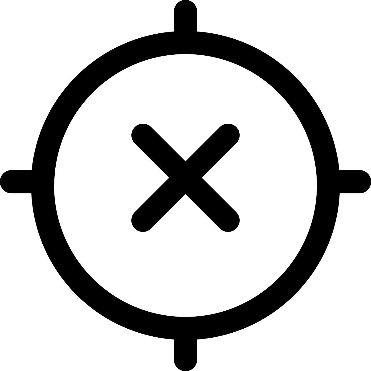 forma thin style posizione spenta icon