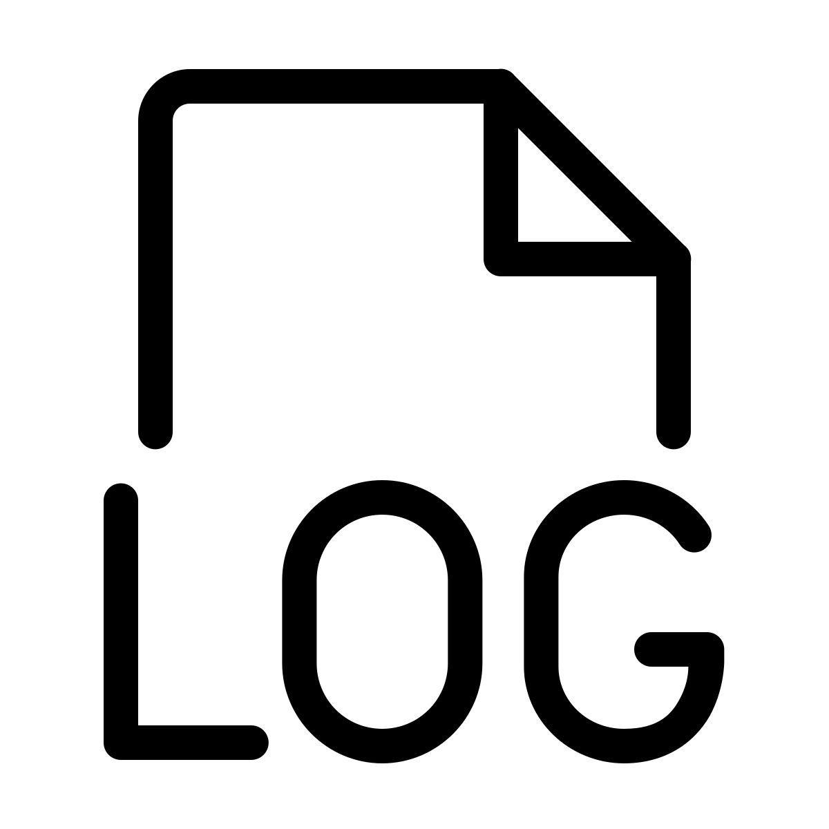 forma thin style file di registro icon