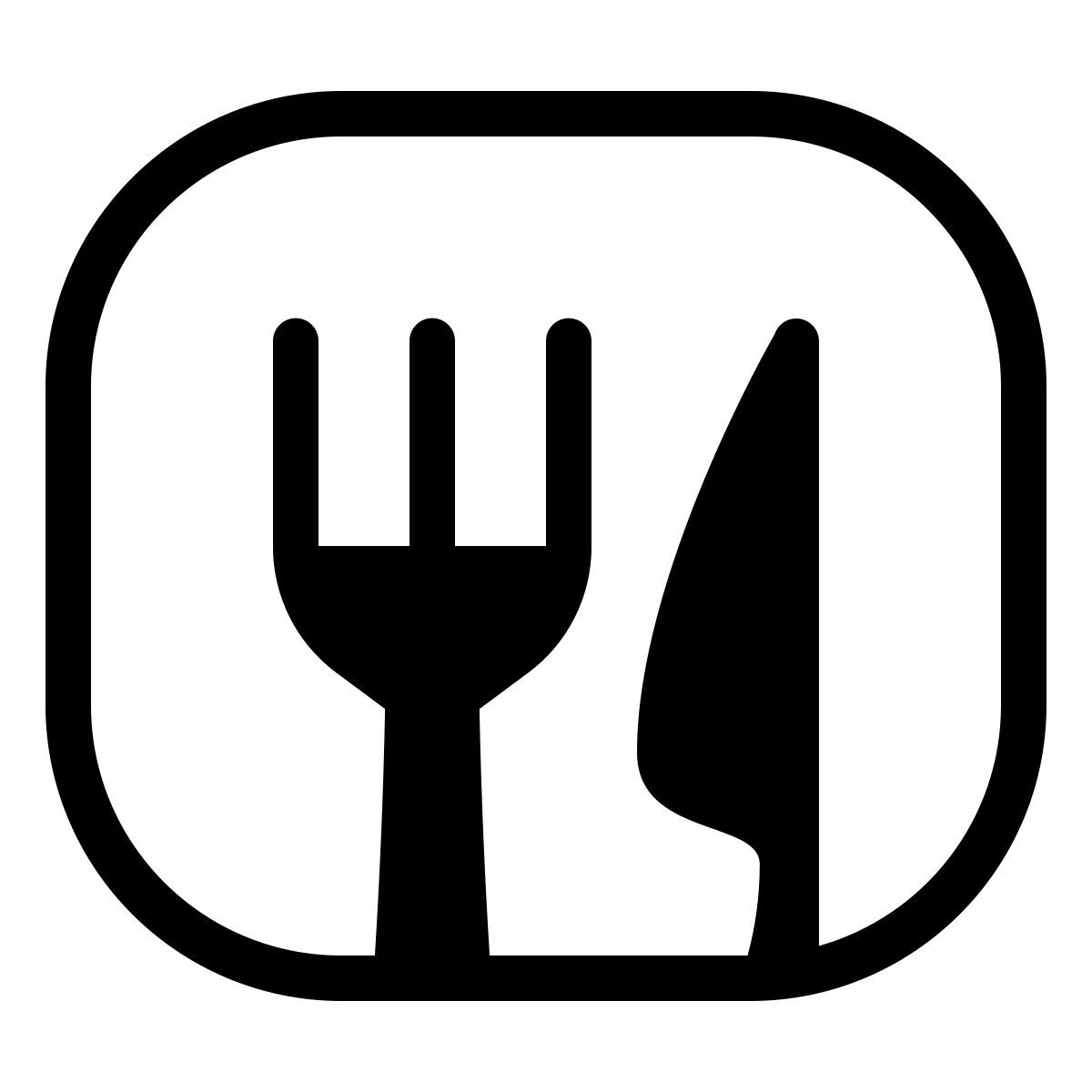 forma thin style comida icon