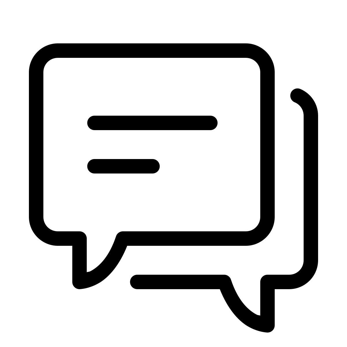 forma thin style 消息 icon