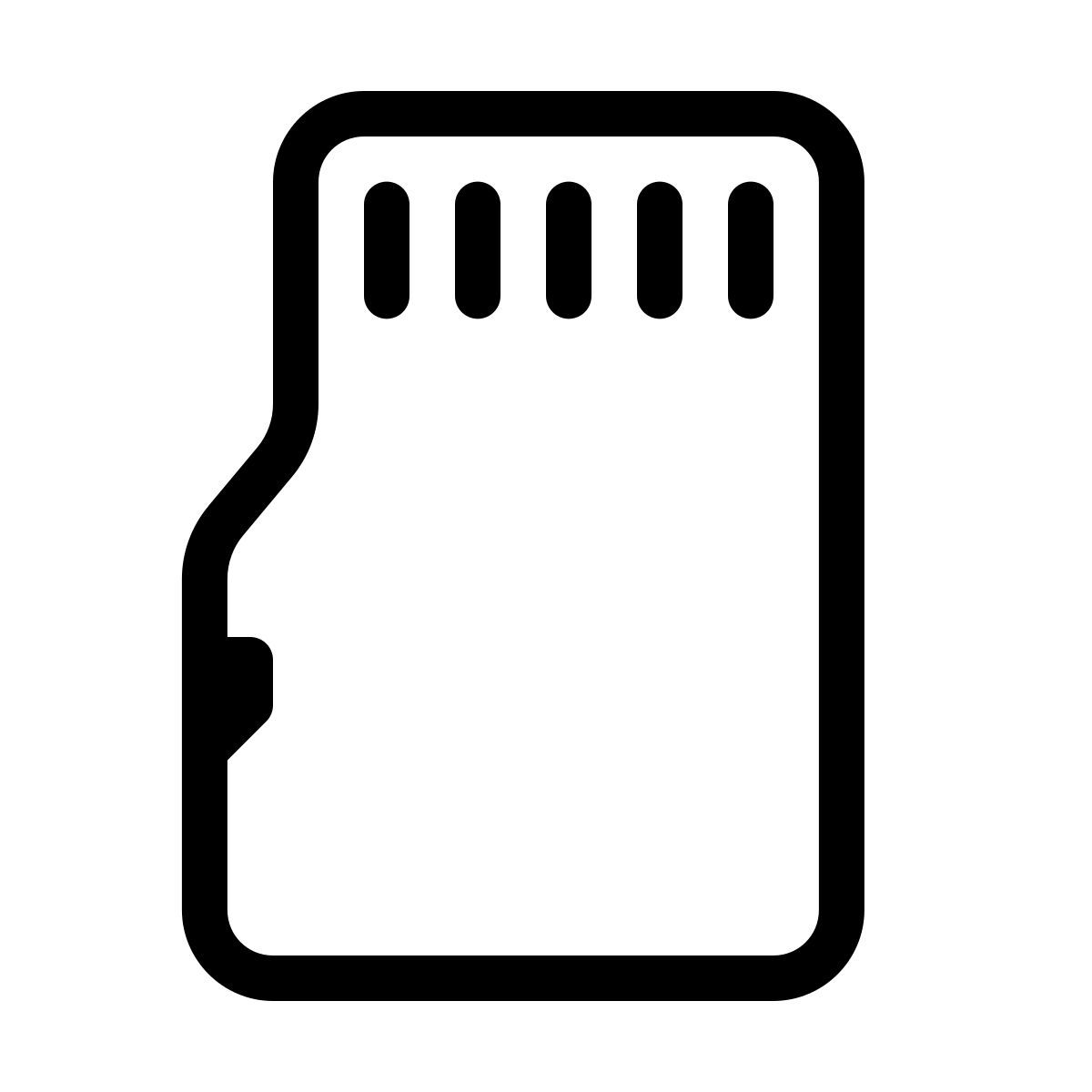 forma thin style micro sd icon
