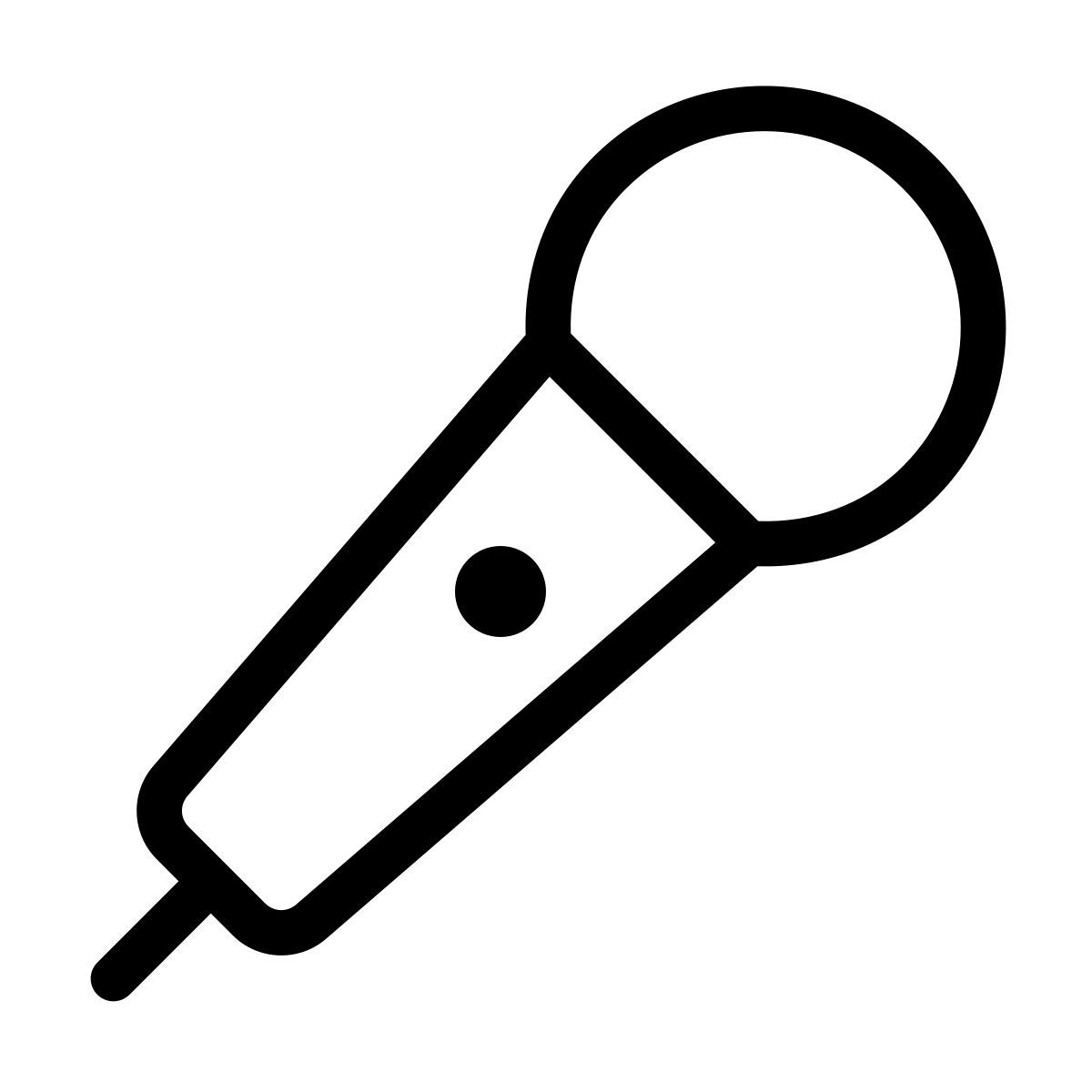 forma thin style micrófono 2 icon