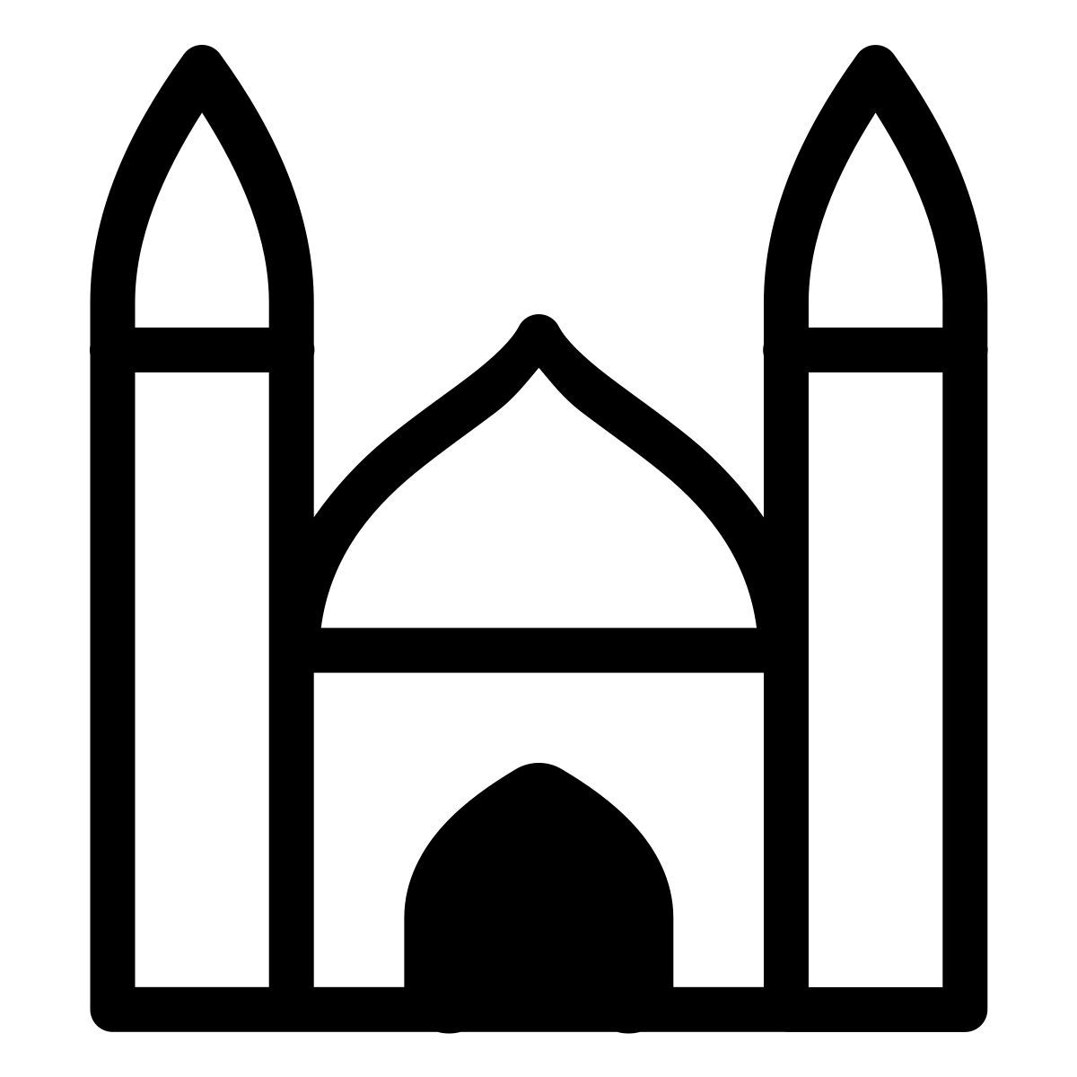 forma thin style mezquita icon