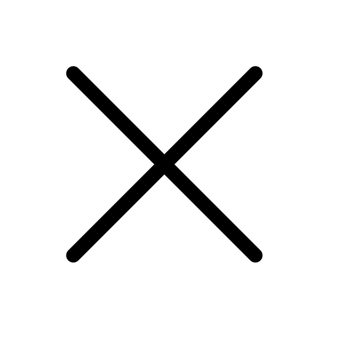 forma thin style multiplizieren icon