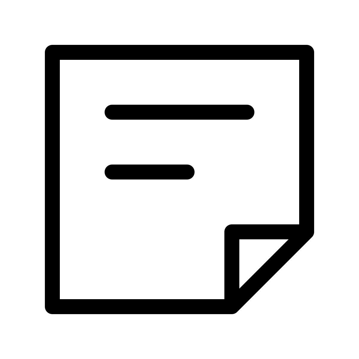 forma thin style note icon