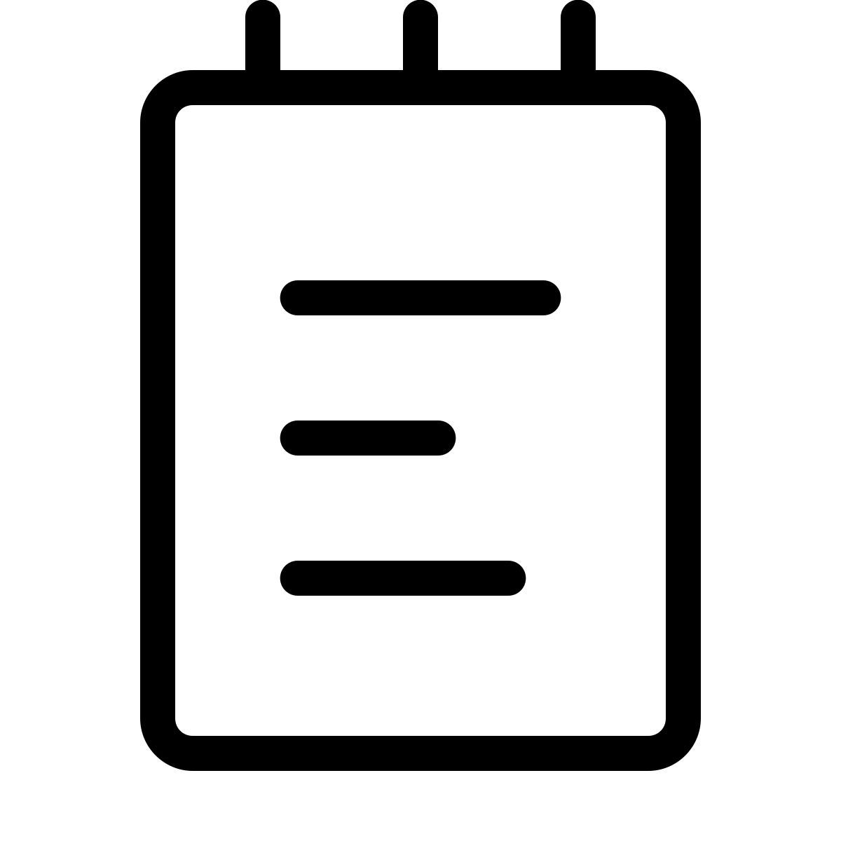 forma thin style notepad icon