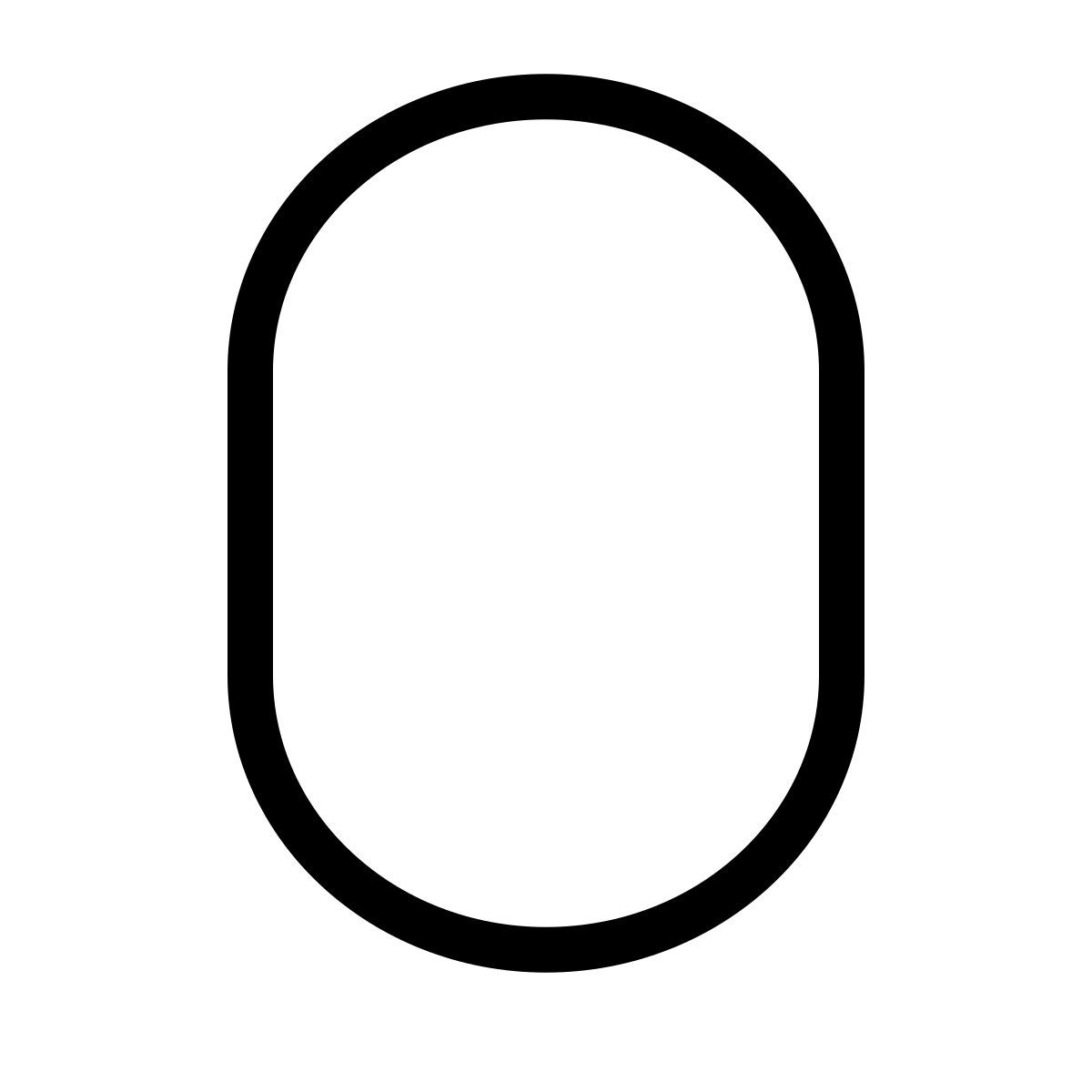 forma thin style 영형 icon