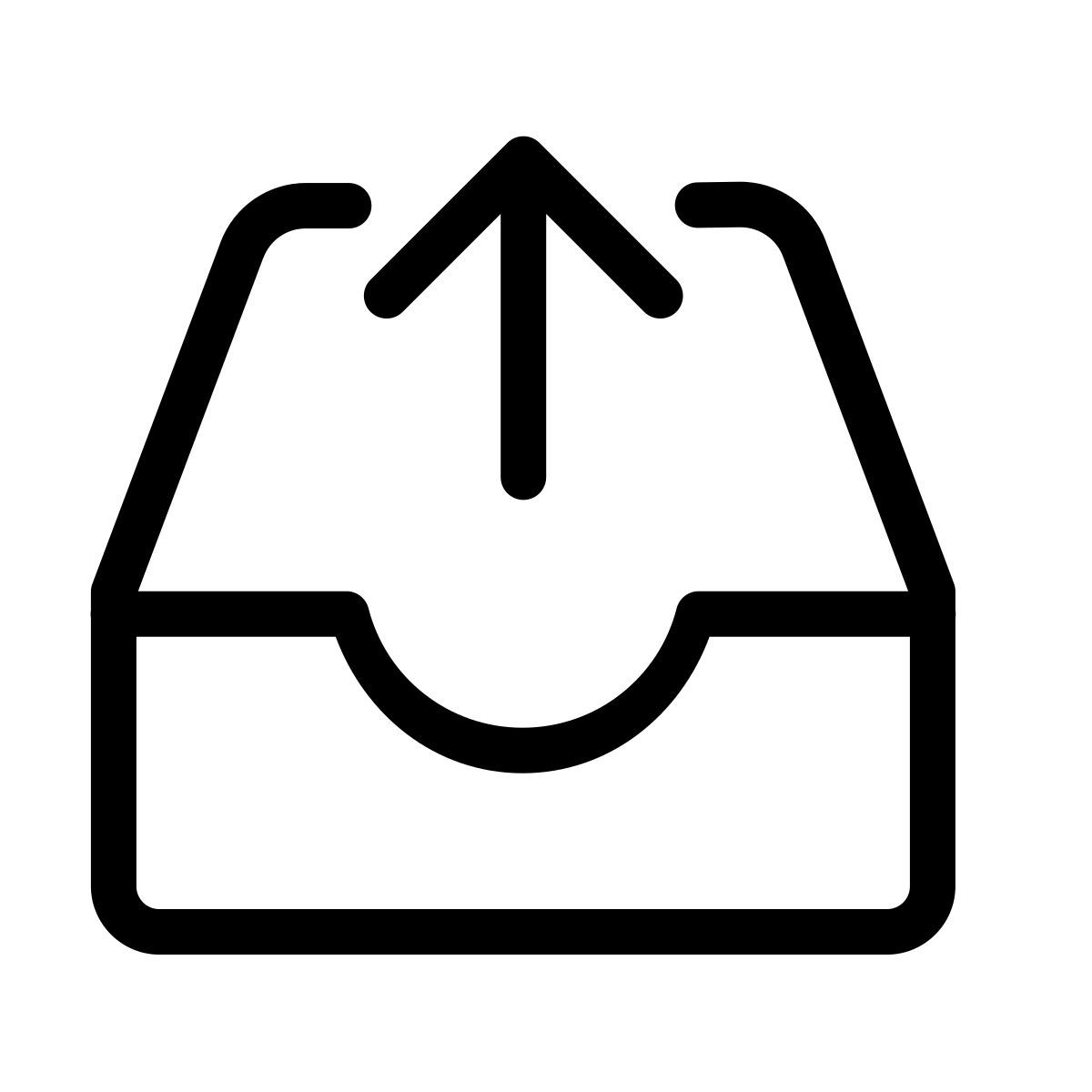 forma thin style outbox icon