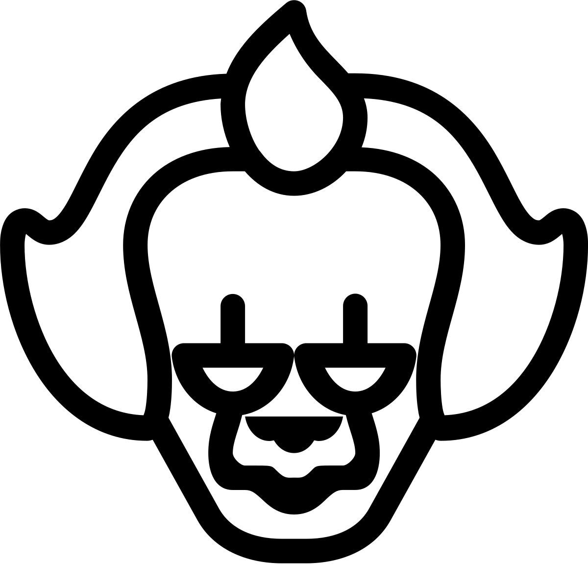 forma thin style clown icon