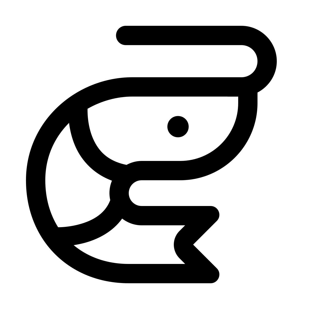 forma thin style prawn icon