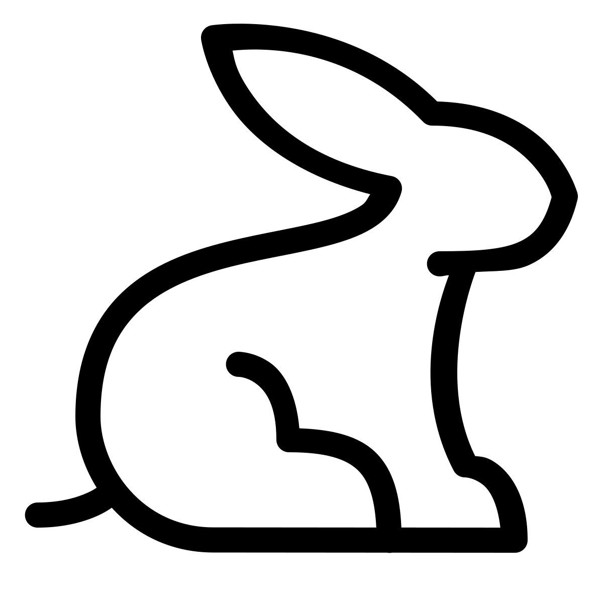 forma thin style conejo icon