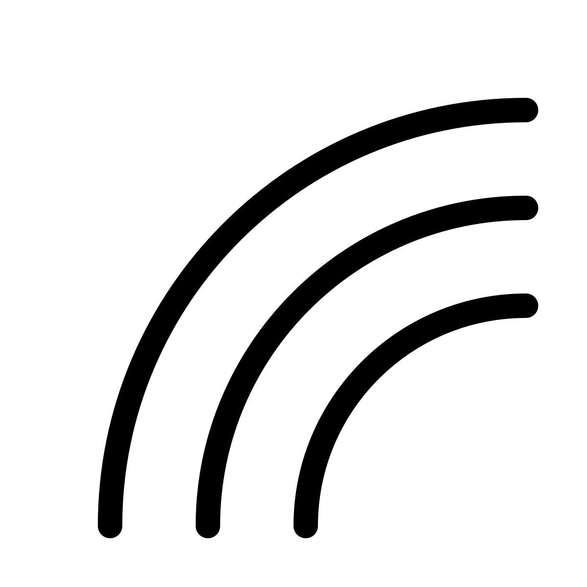 forma thin style regenbogen icon