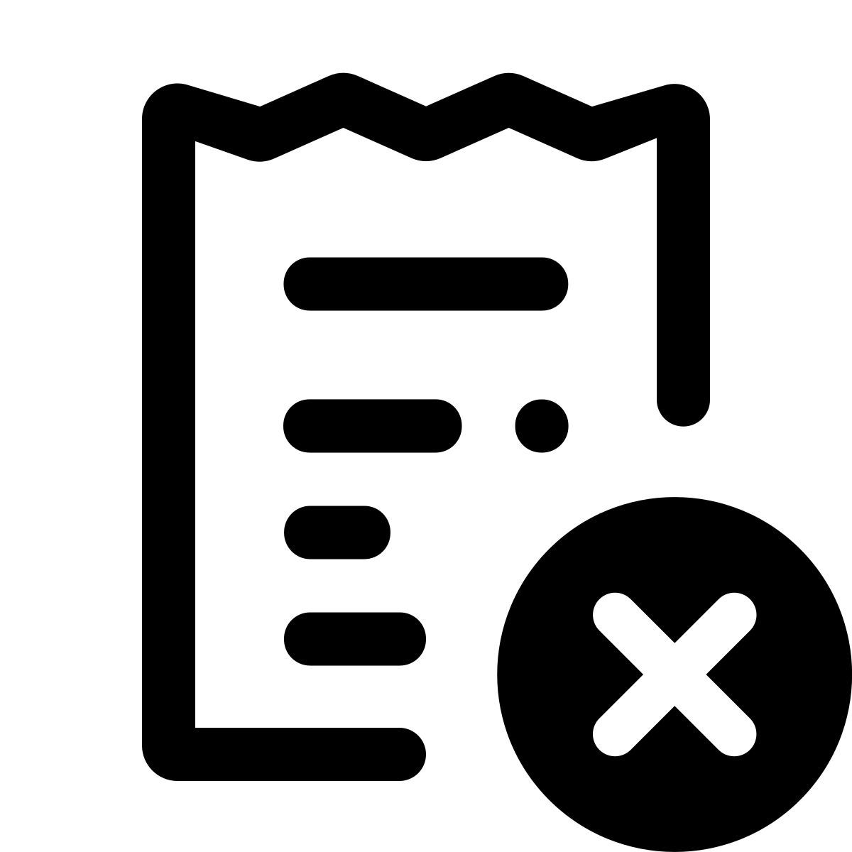 forma thin style eingang abgelehnt icon