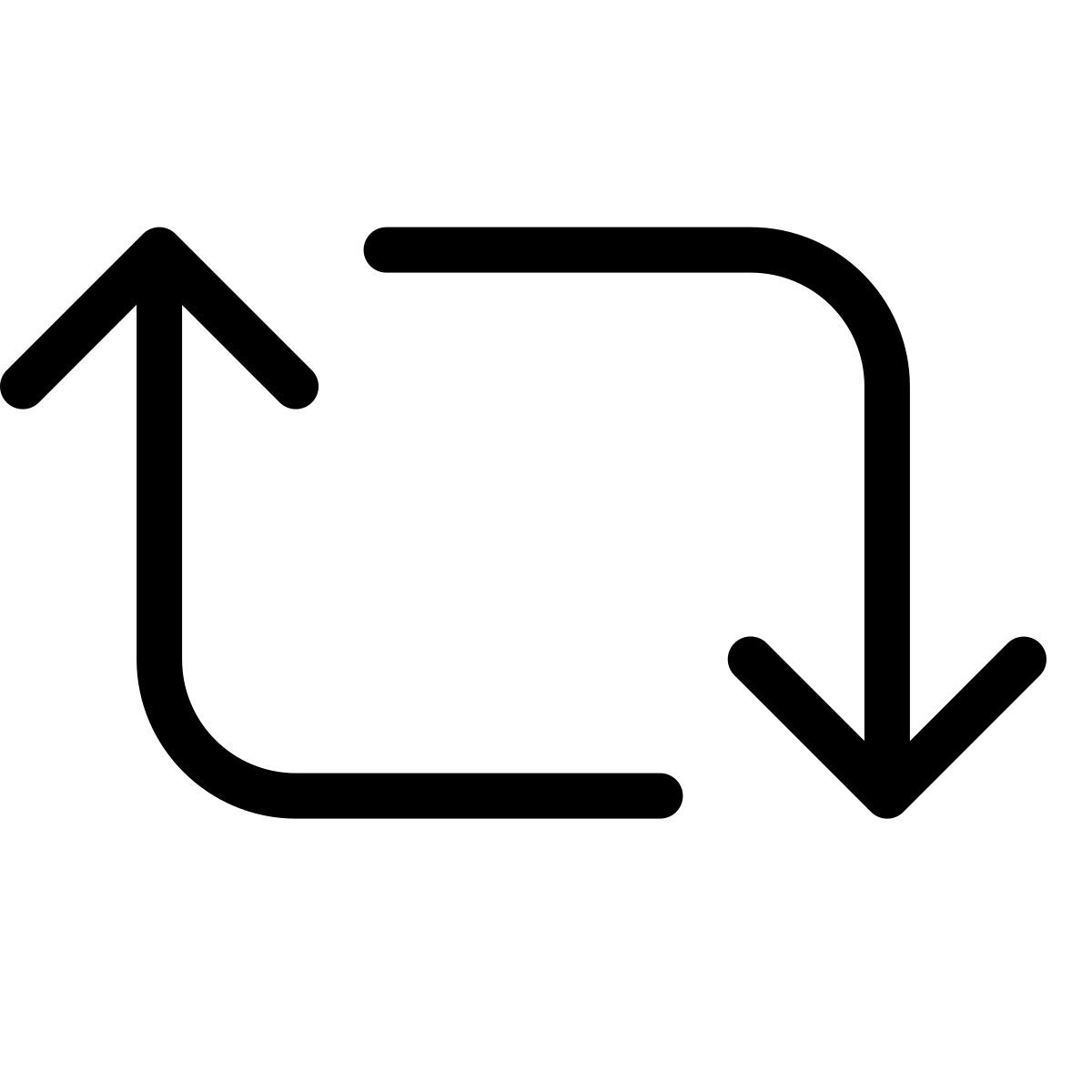 forma thin style retweet icon