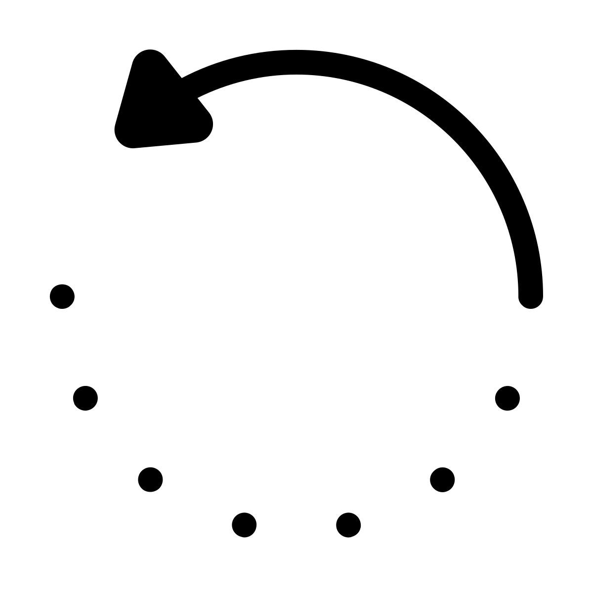 forma thin style nach links drehen icon