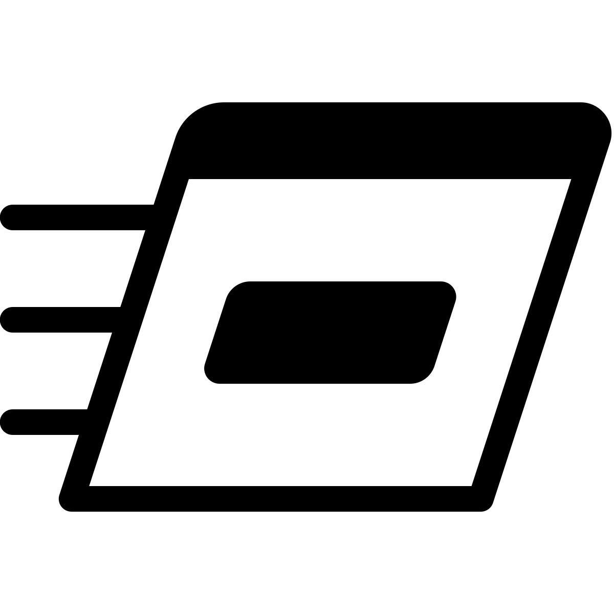 forma thin style run command icon