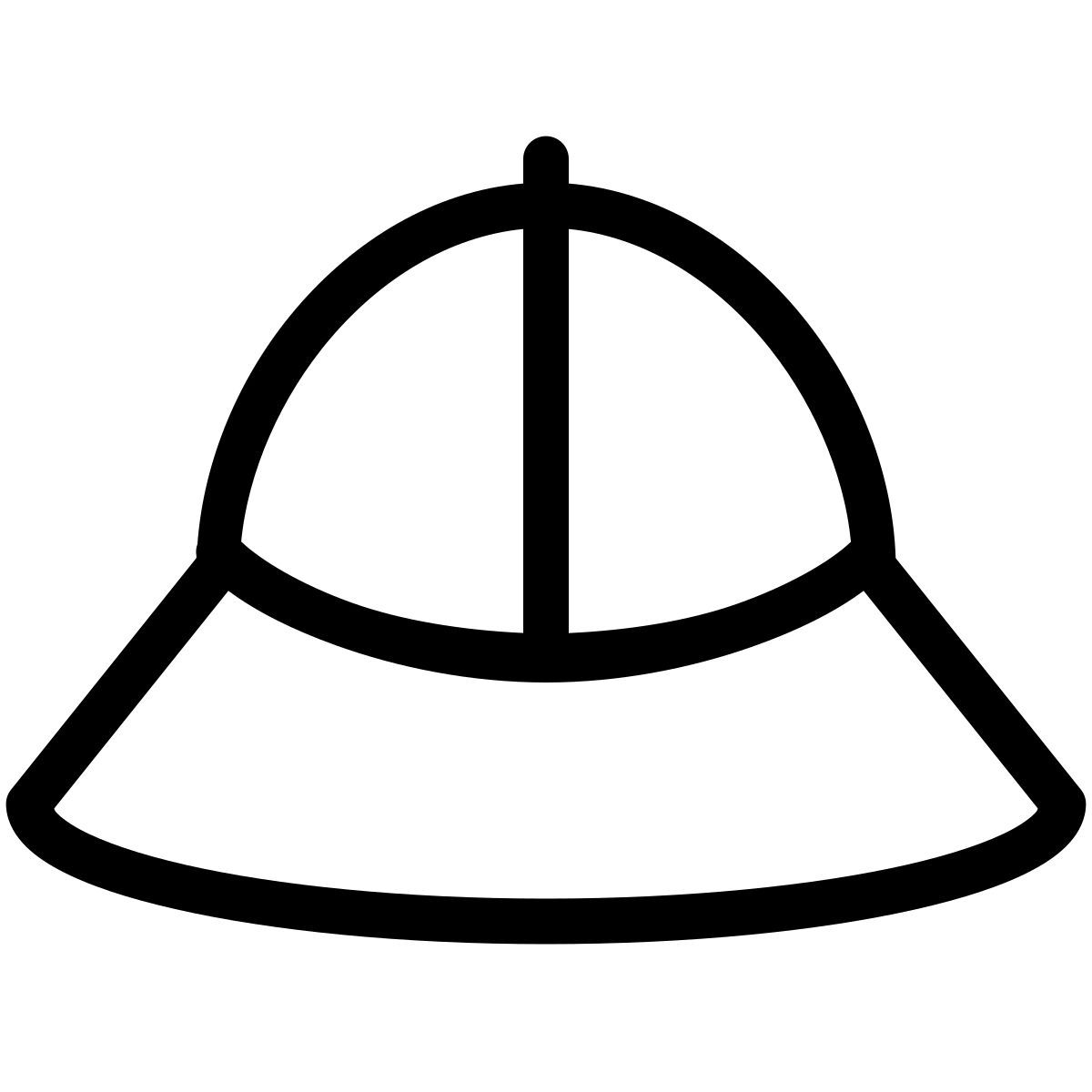 forma thin style safari hat icon