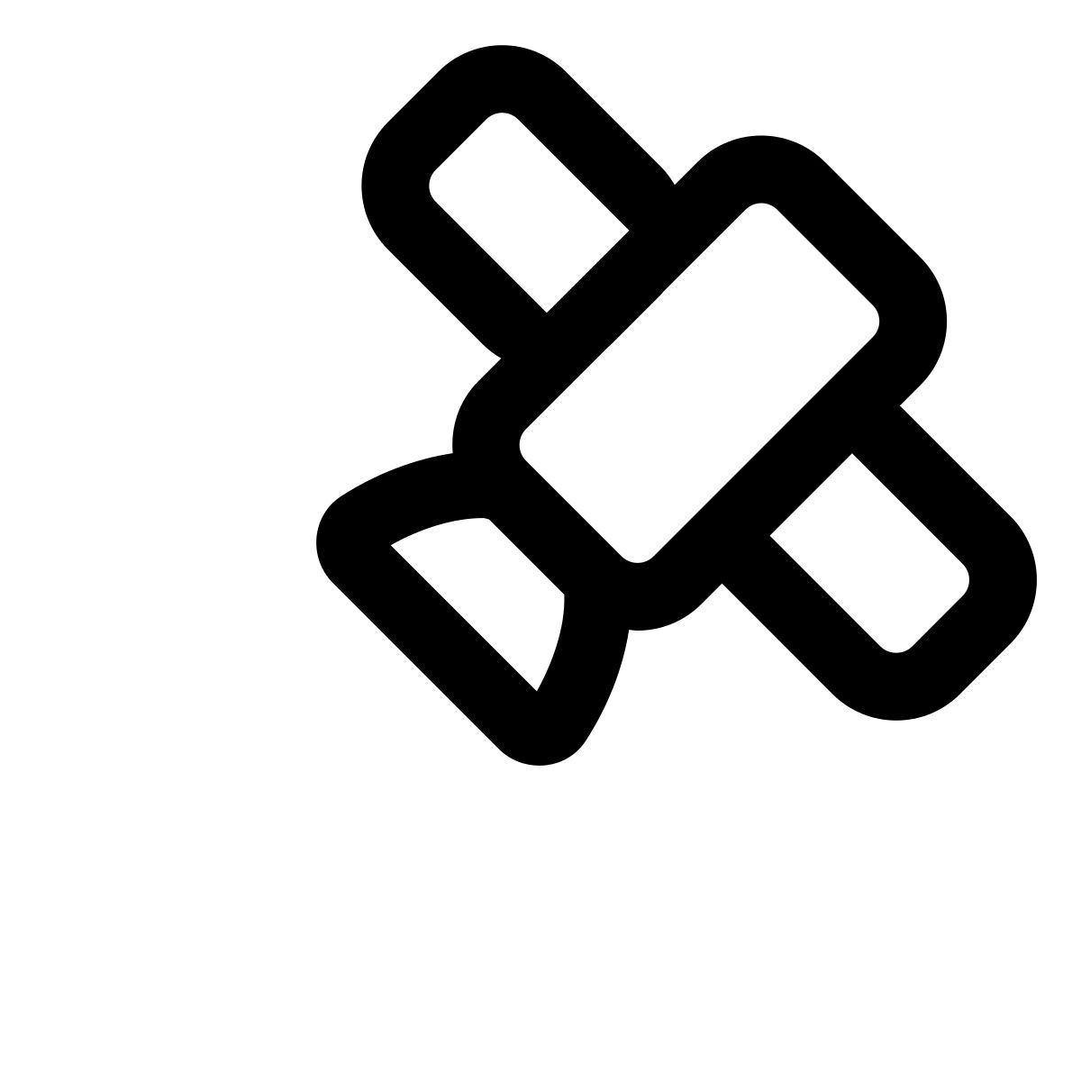 forma thin style satélite icon