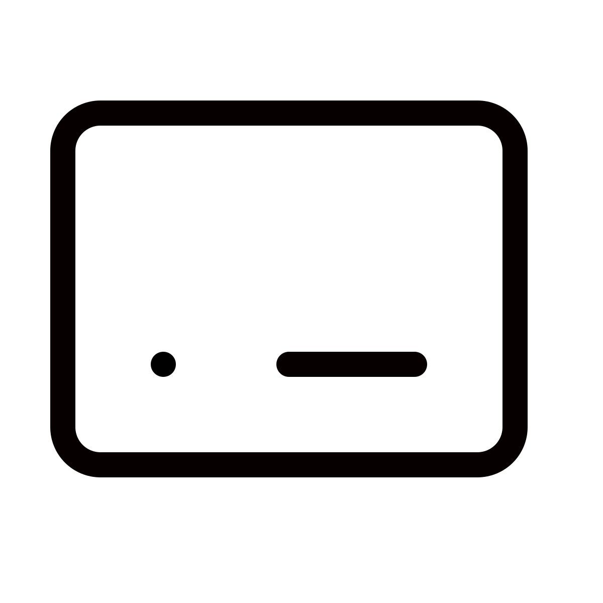 forma thin style 셀프 서비스 키오스크 icon