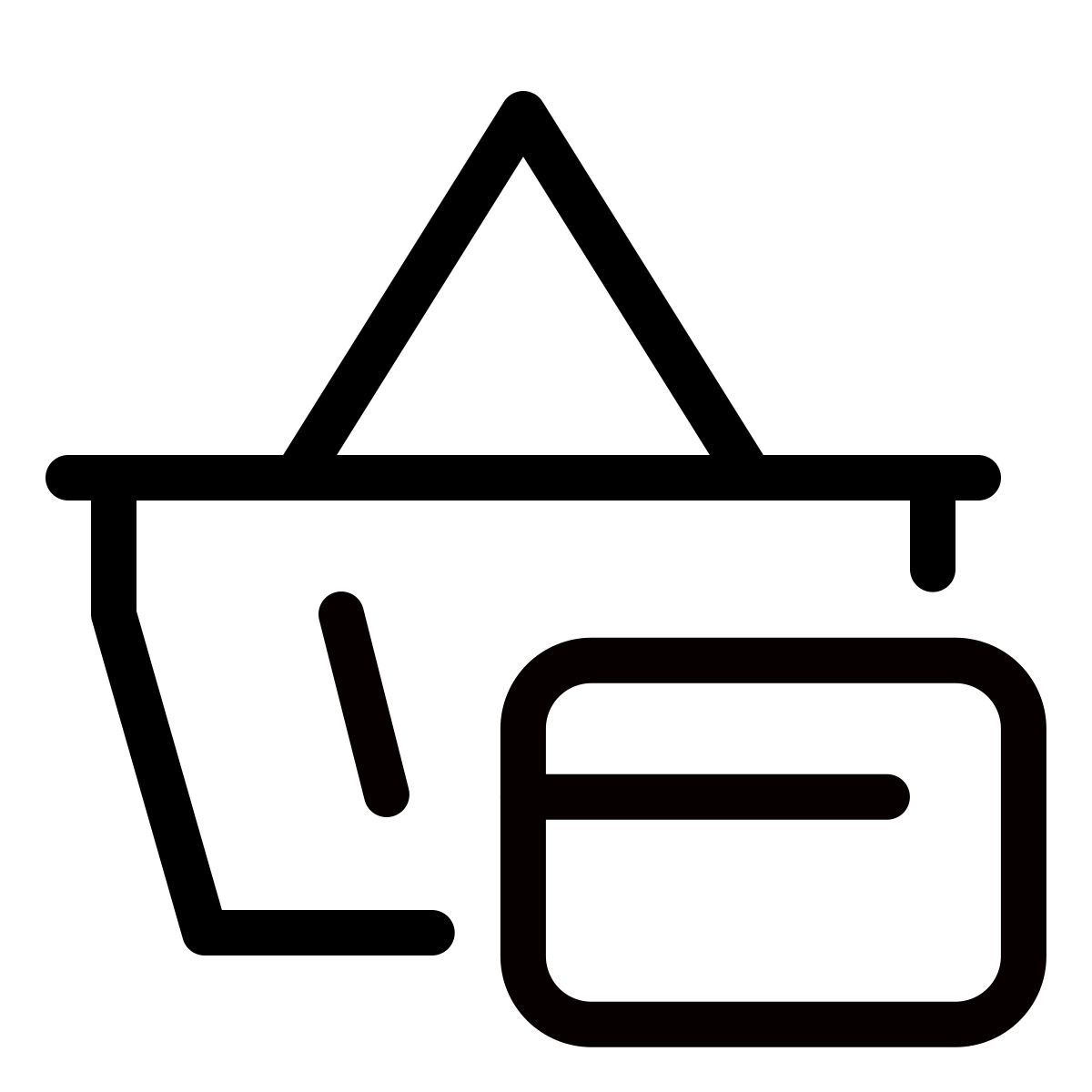 forma thin style shopping icon