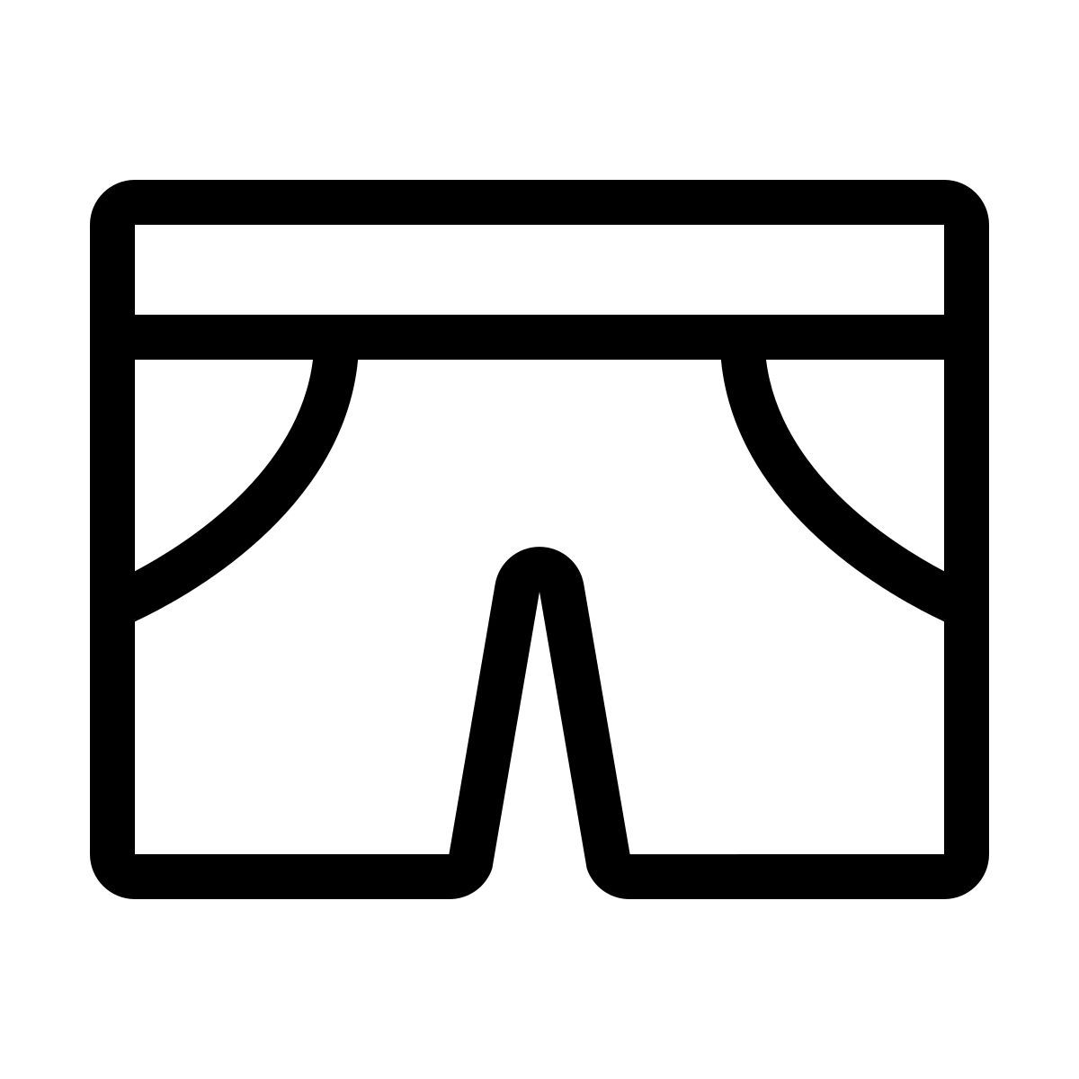 forma thin style shorts icon