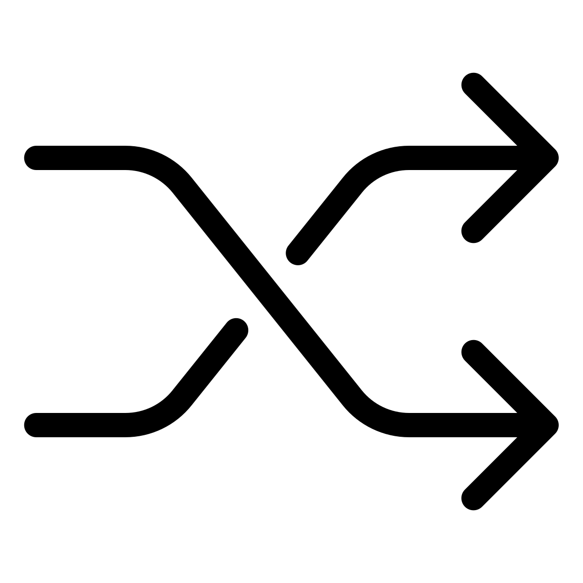 forma thin style shuffle icon