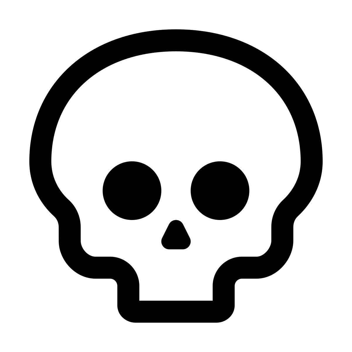 forma thin style cráneo icon