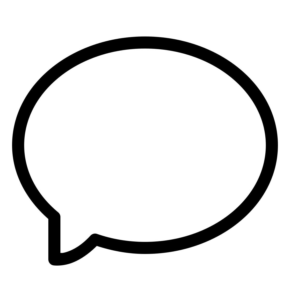 forma thin style sprechblase icon