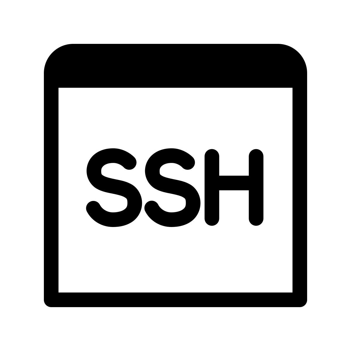 forma thin style ssh icon