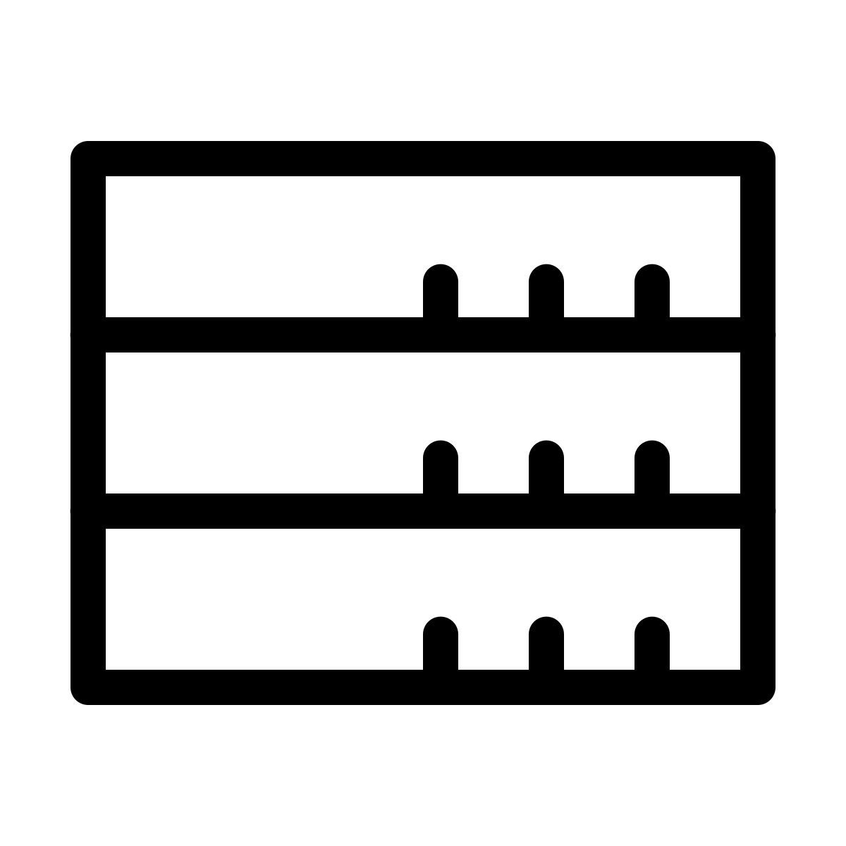 forma thin style pile icon