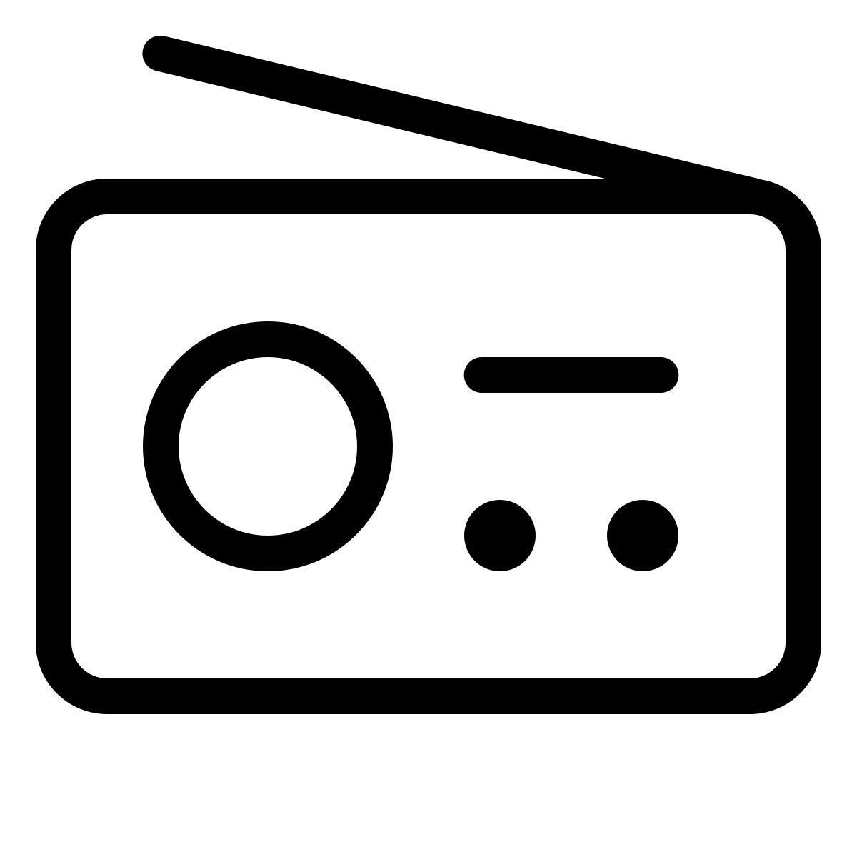 forma thin style radio de mesa icon