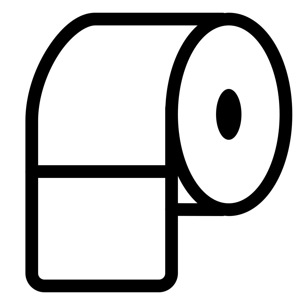 forma thin style 화장지 icon