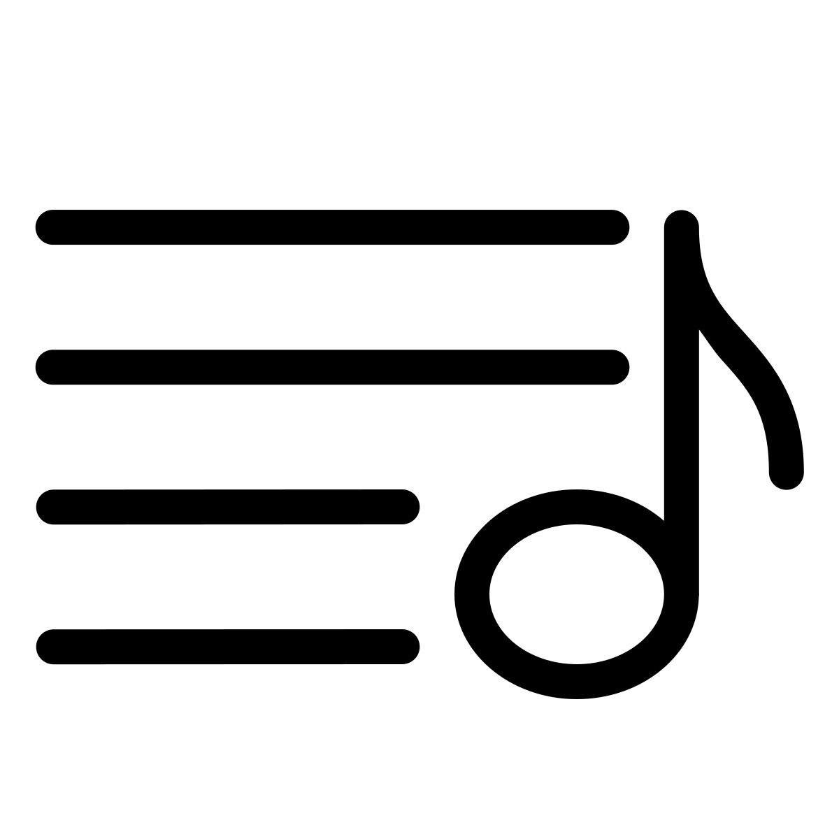 forma thin style video playlist icon