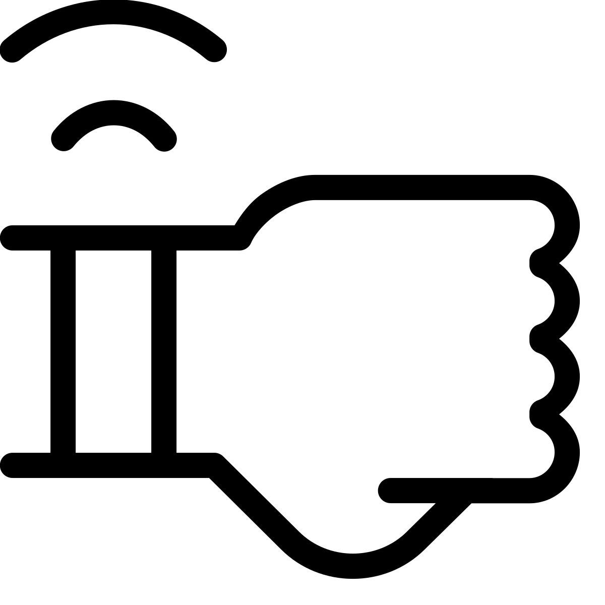 forma thin style tragbare technologie icon