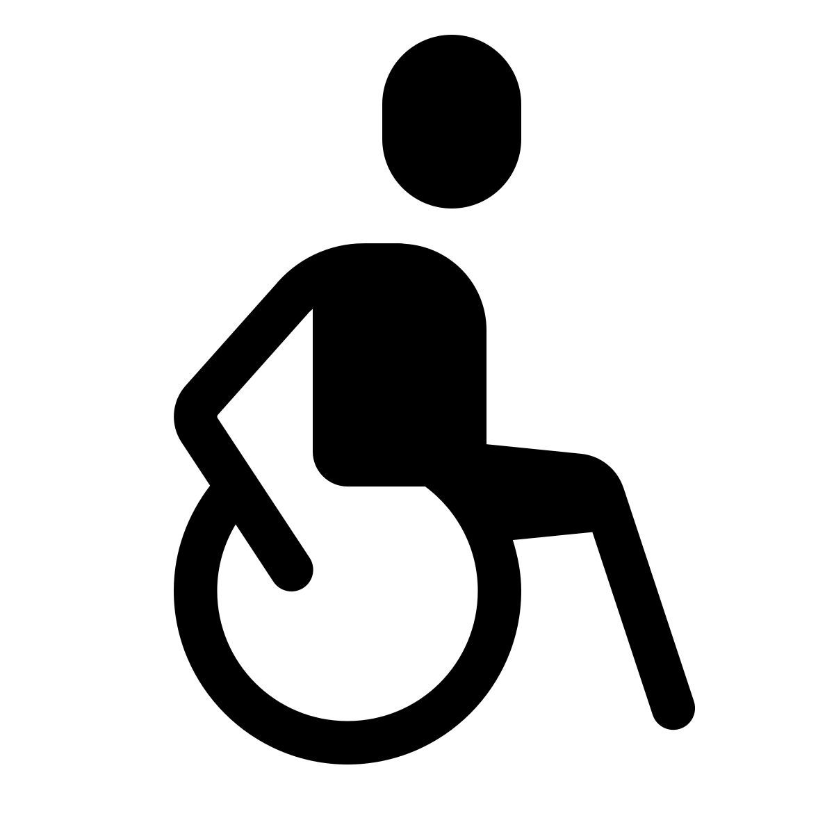forma thin style rollstuhl icon