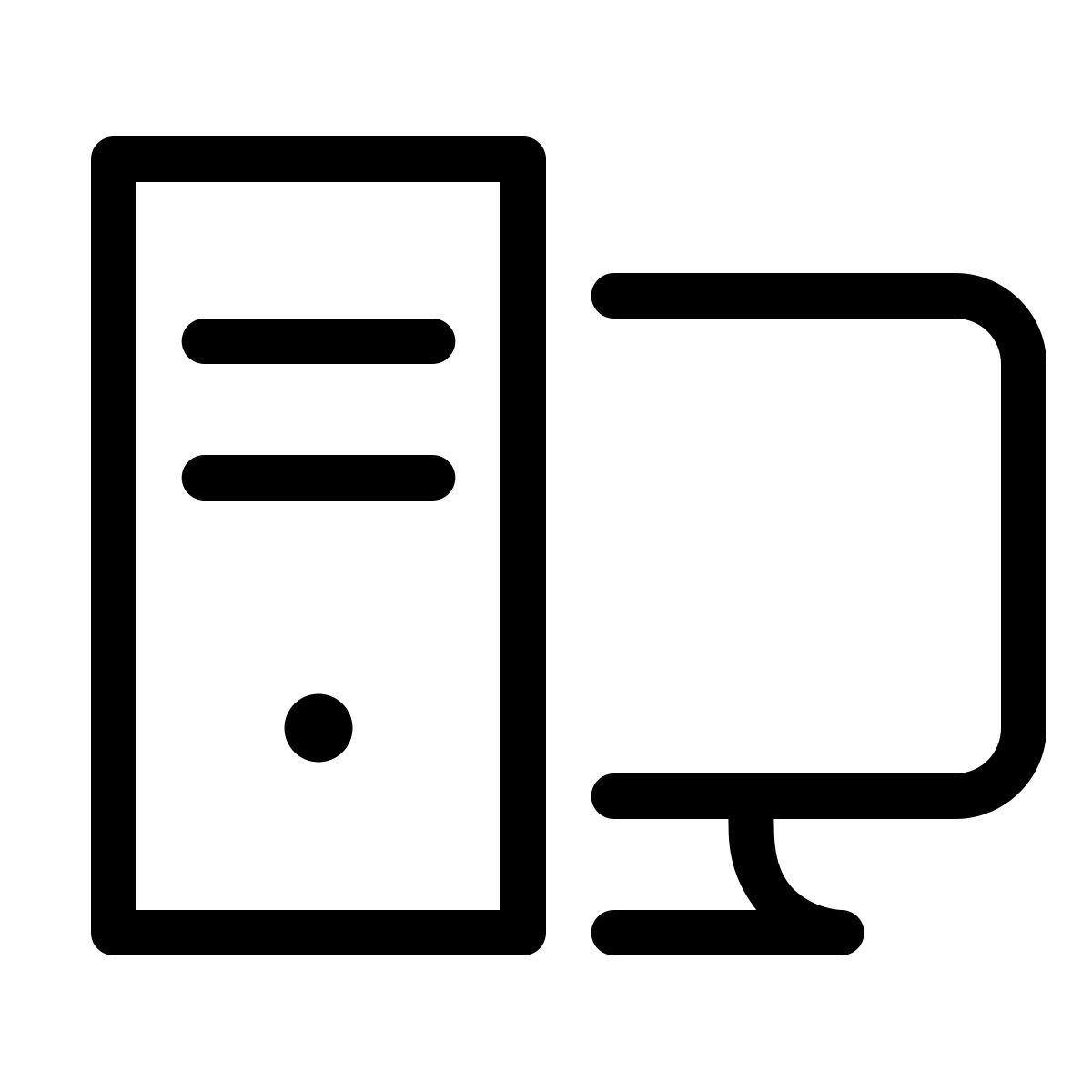 forma thin style postazione di lavoro icon